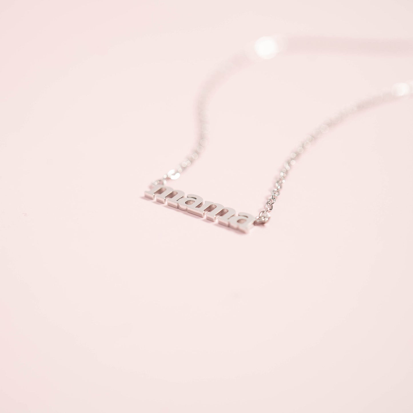 18K Gold PVD Stainless Steel Mama Necklace / CHN0090
