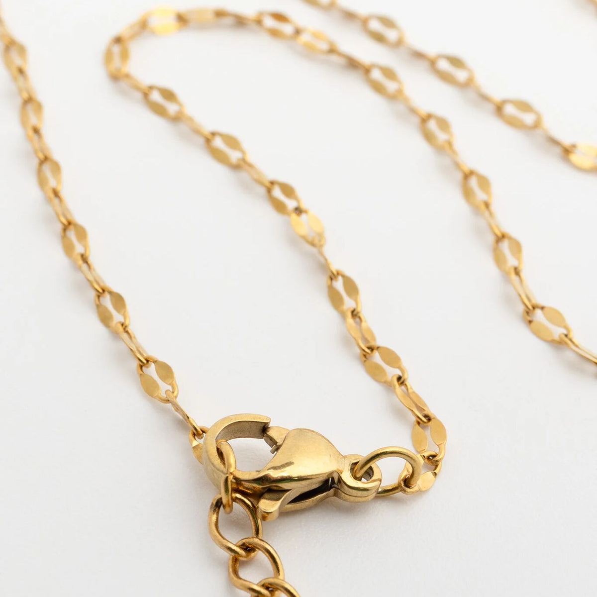18K Gold PVD Stainless Steel Lip Belly Chain / CHN0118