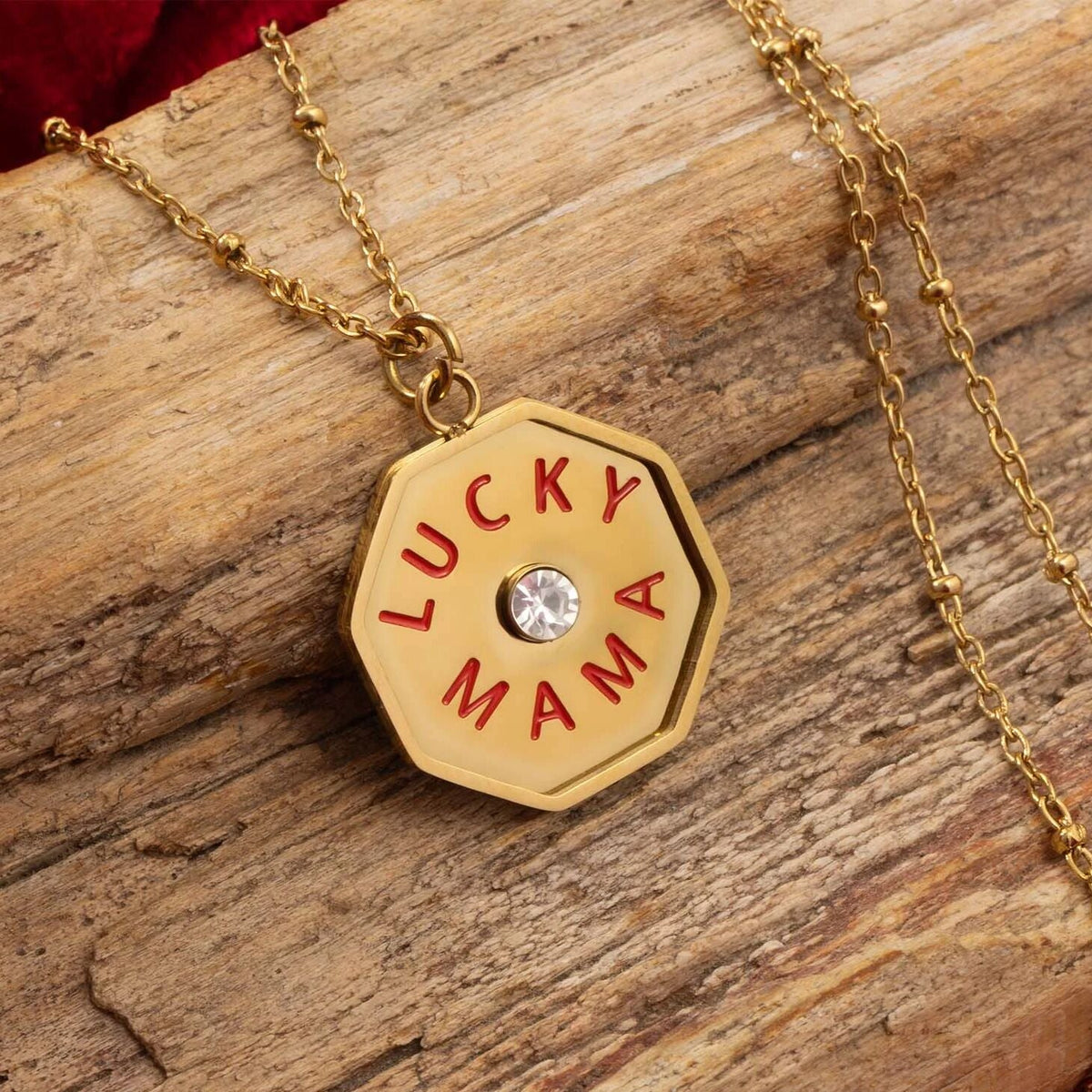 18K Gold PVD Stainless Steel Lucky Mama Charm / PDL0363