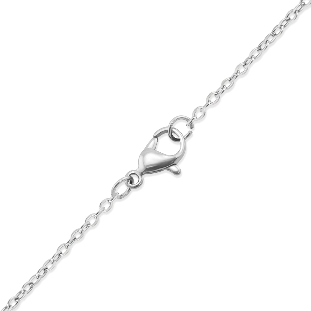 18K Gold PVD Stainless Steel Mini Circle Necklace / SBB0344