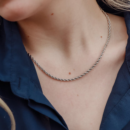 Stainless Steel Rope Chain Necklace / CHN9700