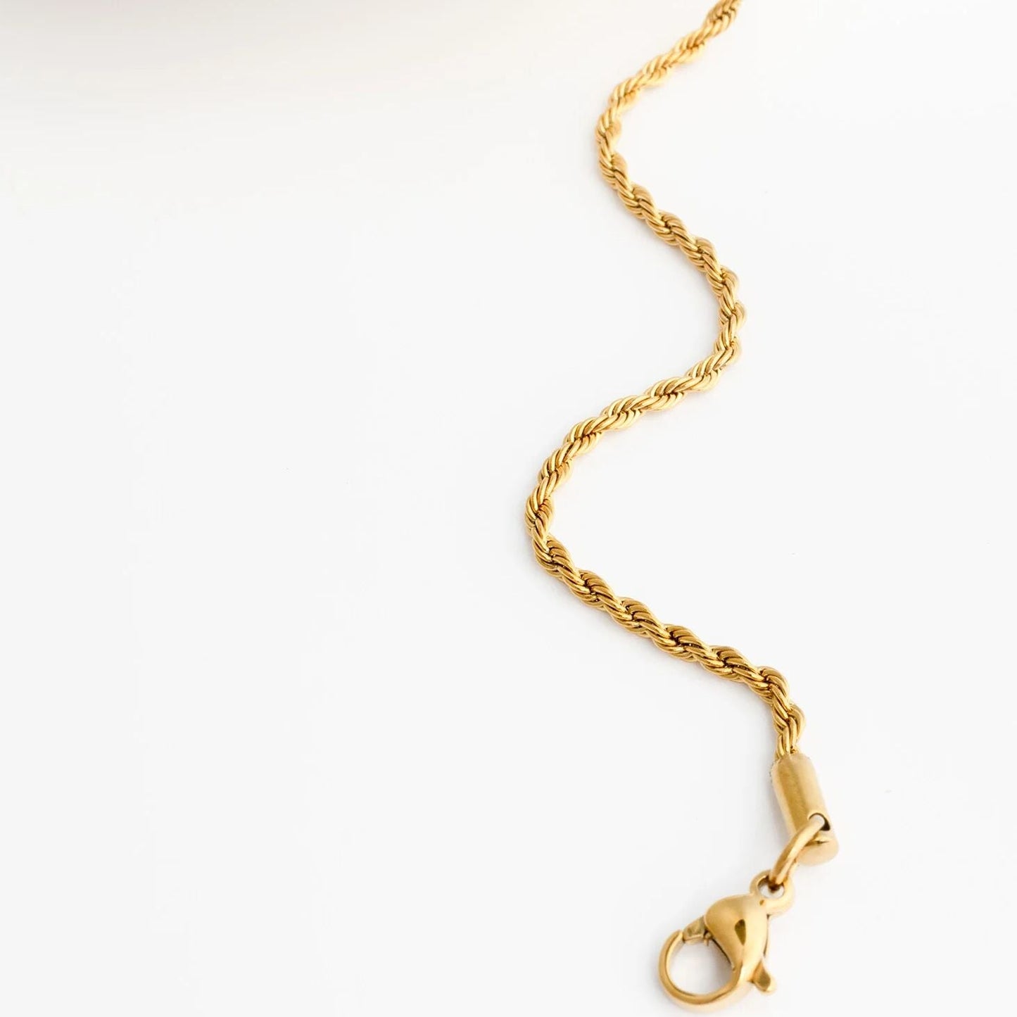 18K Gold PVD Stainless Steel Rope Chain Bracelet/Anklet / BRJ1000
