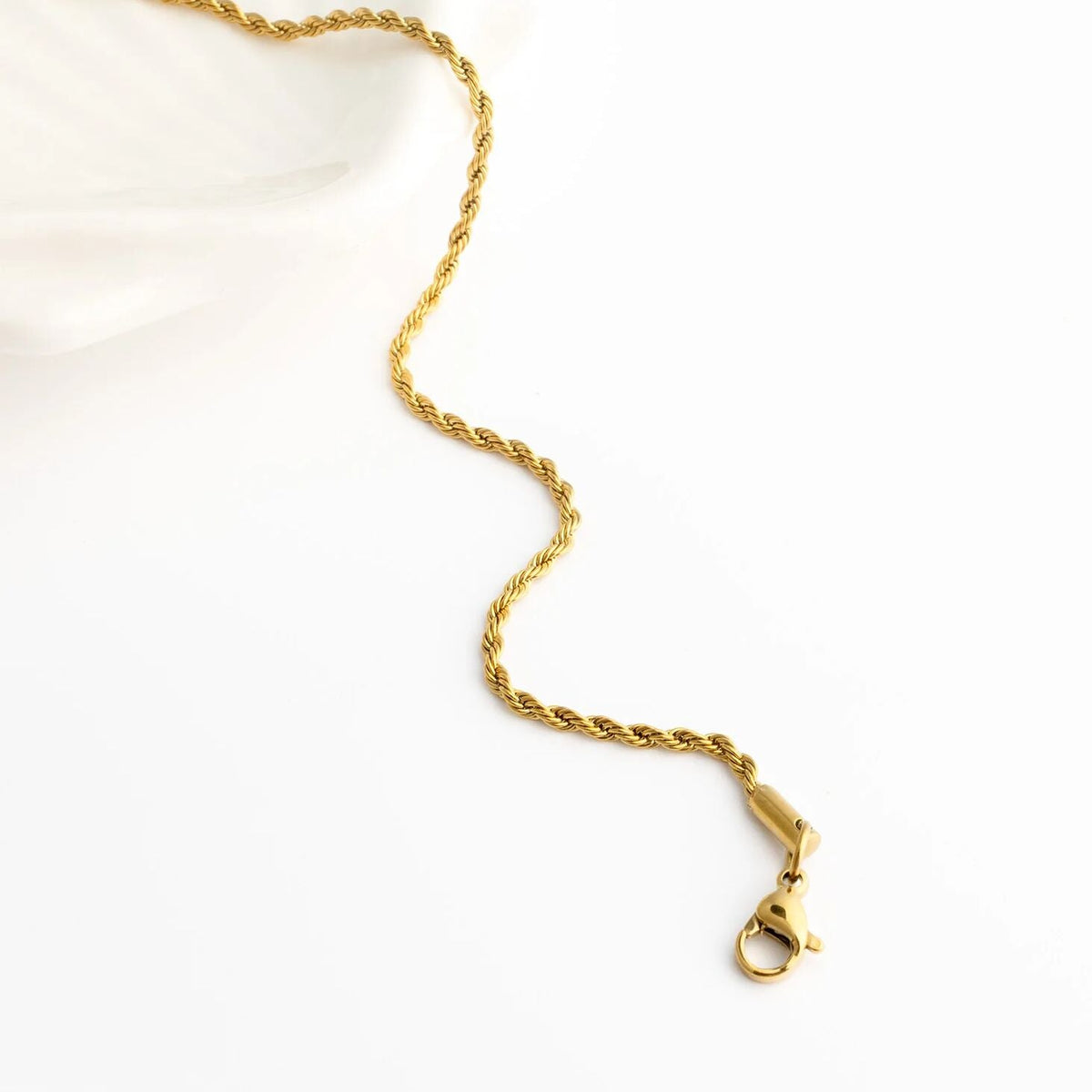 18K Gold PVD Stainless Steel Rope Chain Bracelet/Anklet / BRJ1000