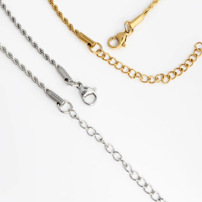 18K Gold PVD Stainless Steel Rope Chain Bracelet/Anklet / BRJ1000