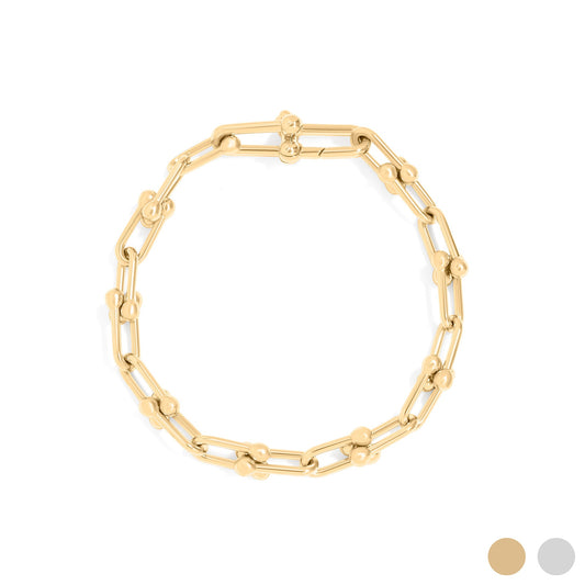 18K Gold PVD Stainless Steel Hardware Bracelet  / BRJ1056
