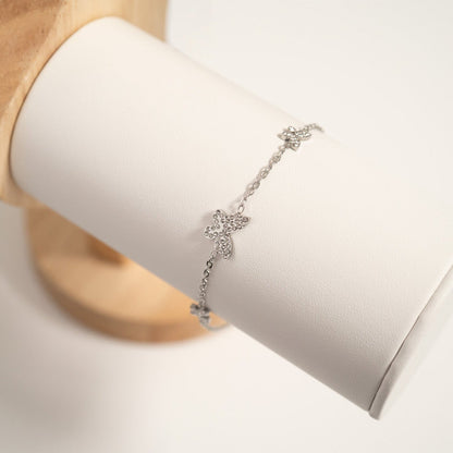 18K Gold PVD Stainless Steel Butterfly Bracelet / BRJ1075