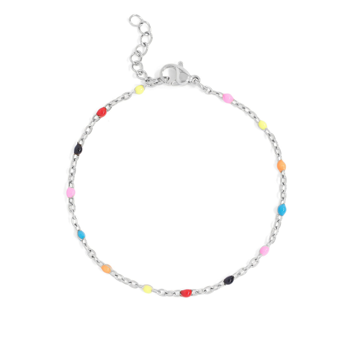 18K Gold PVD Stainless Steel Muti Color Confetti Bracelet / BRJ1060