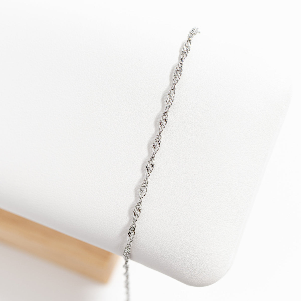 18K Gold PVD Stainless Steel Singapore Chain Bracelet / BRJ1064