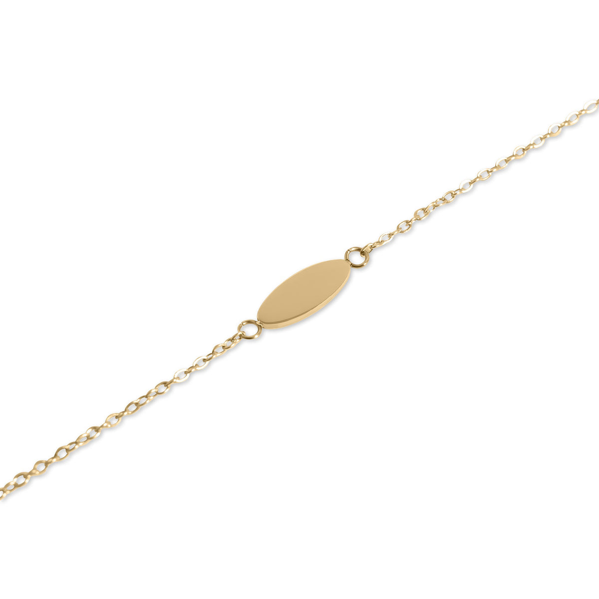 18K Gold PVD Stainless Steel Blank Bracelet / BRJ1076