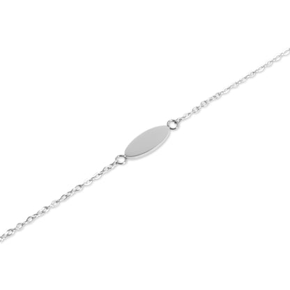 18K Gold PVD Stainless Steel Blank Bracelet / BRJ1076
