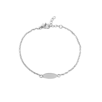18K Gold PVD Stainless Steel Blank Bracelet / BRJ1076