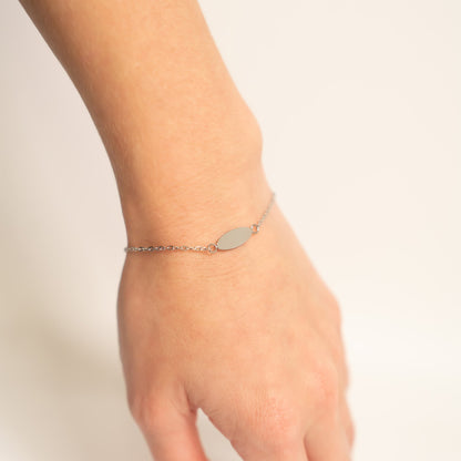 18K Gold PVD Stainless Steel Blank Bracelet / BRJ1076