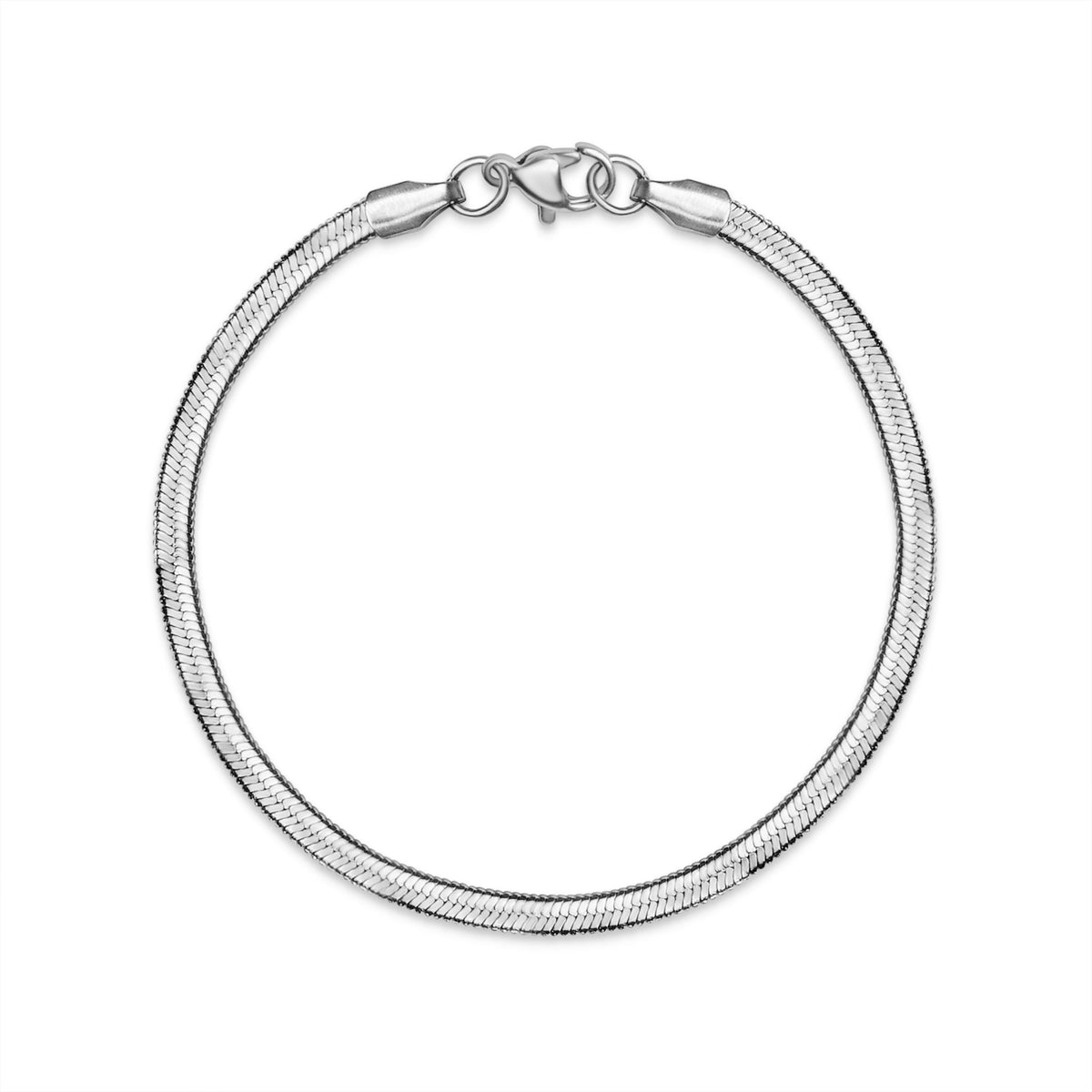 Stainless Steel Herringbone Chain Bracelet / BRJ9081