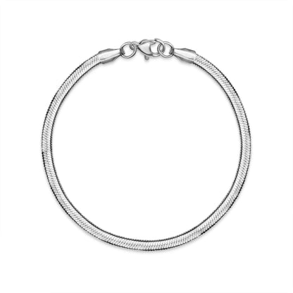 Stainless Steel Herringbone Chain Bracelet / BRJ9081