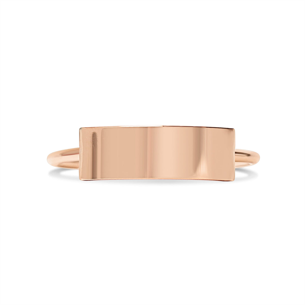 18K Gold PVD Stainless Steel Blank Stamping Ring / CFR7036
