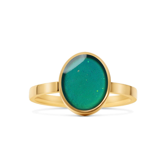 18k Gold PVD Stainless Steel Mood Ring / CFR7041