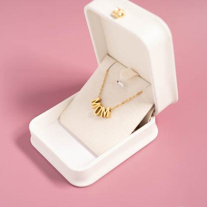 18K Gold PVD Stainless Steel Mom Necklace / CHN0089