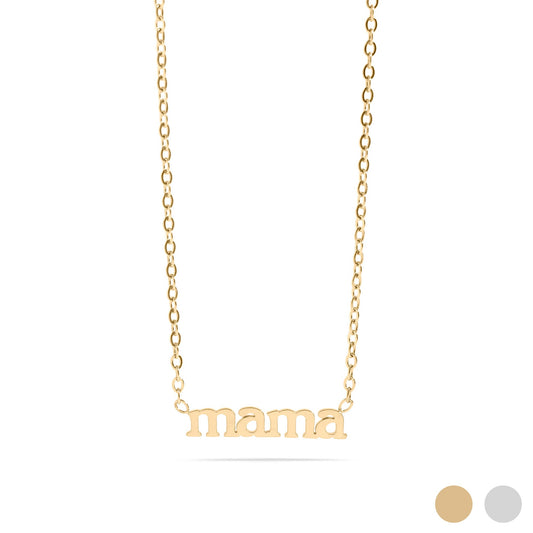 18K Gold PVD Stainless Steel Mama Necklace / CHN0090