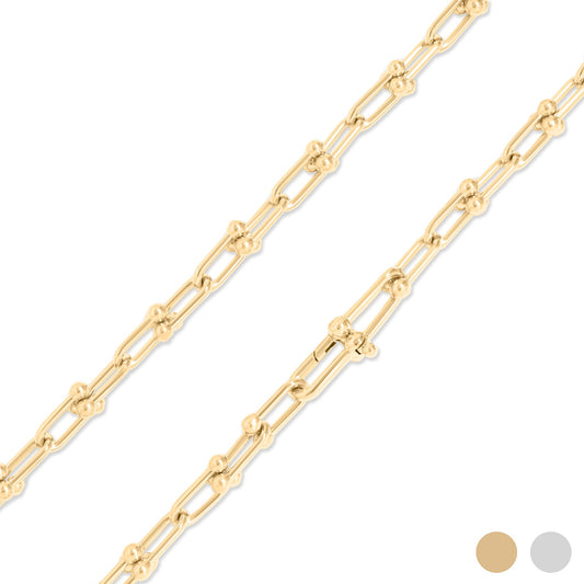 18K Gold PVD Stainless Steel Hardware Necklace / CHN0091