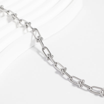 18K Gold PVD Stainless Steel Hardware Necklace / CHN0091