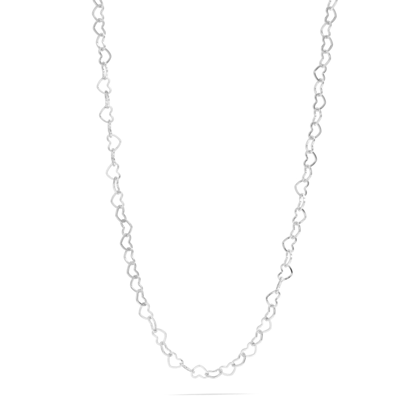 18K Gold PVD Stainless Steel Heart Chain Necklace / CHN0096