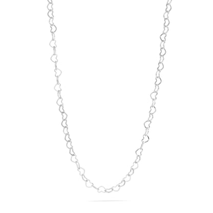 18K Gold PVD Stainless Steel Heart Chain Necklace / CHN0096