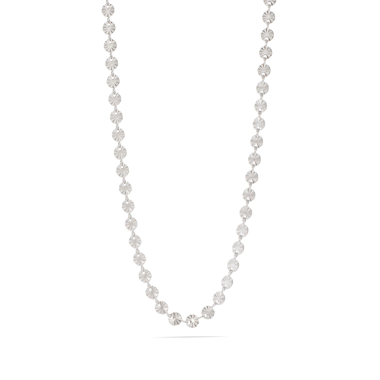 18K Gold PVD Stainless Steel Sunburst Chain Necklace / CHN0099