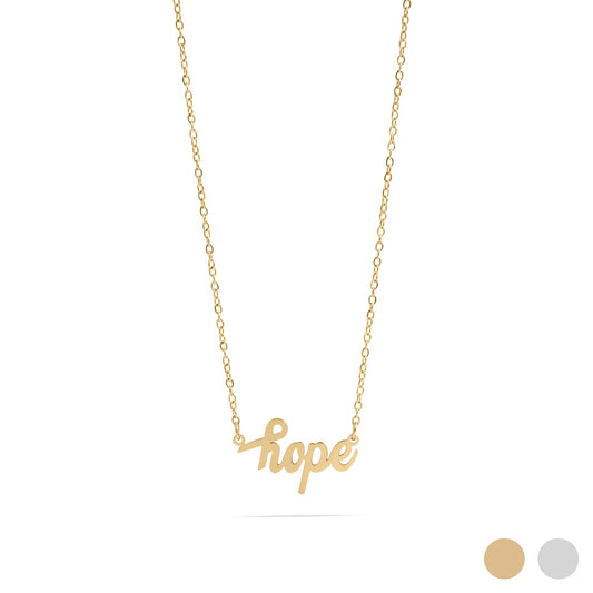 18K Gold PVD Stainless Steel Hope Necklace / CHN0112