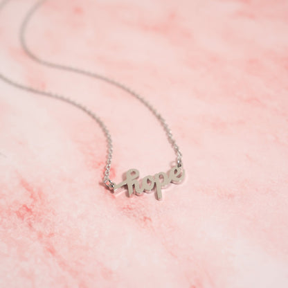 18K Gold PVD Stainless Steel Hope Necklace / CHN0112