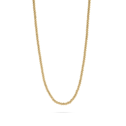 18K Gold PVD Stainless Steel Beaded Necklace / CHN0113