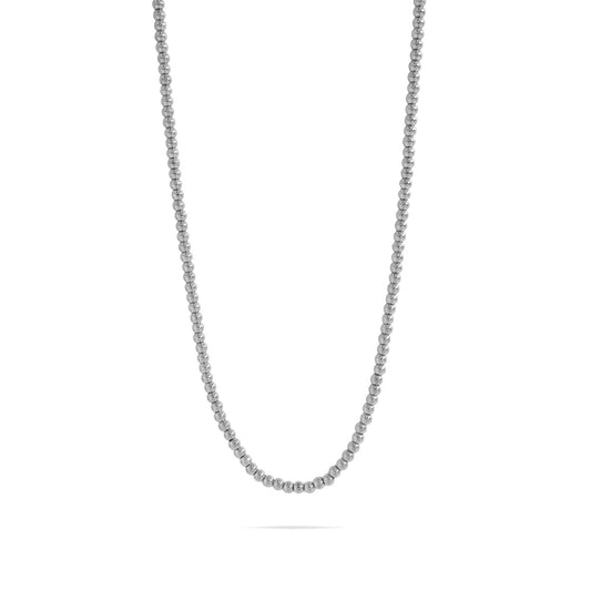 18K Gold PVD Stainless Steel Beaded Necklace / CHN0113