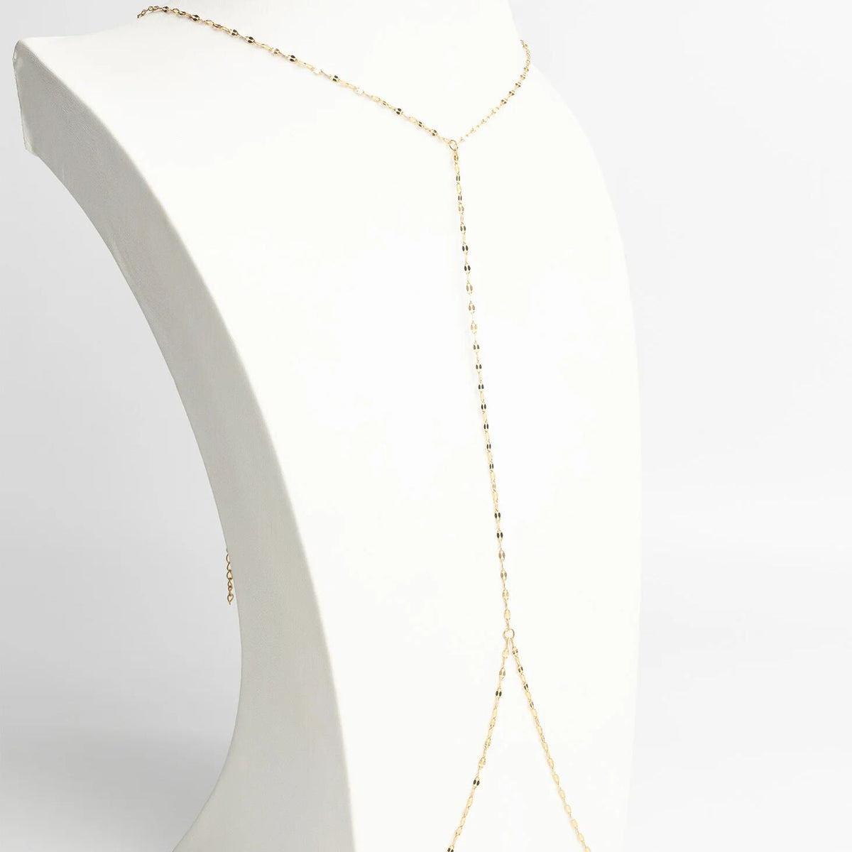 18K Gold PVD Stainless Steel Full Body Chain Lip Chain / CHN0116