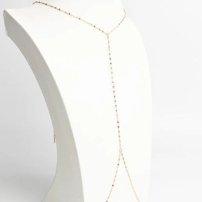 18K Gold PVD Stainless Steel Full Body Chain Lip Chain / CHN0116