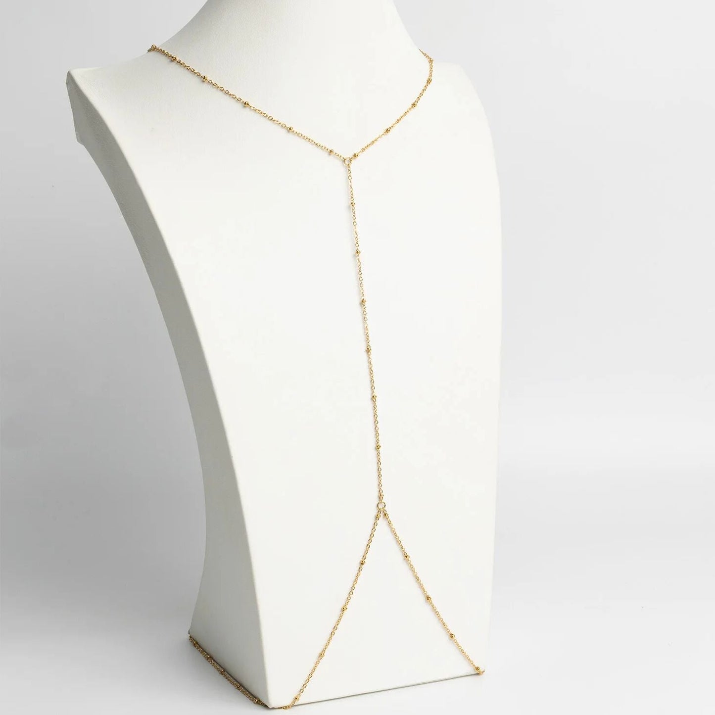 18K Gold PVD Stainless Steel Full Body Chain Satellite / CHN0117