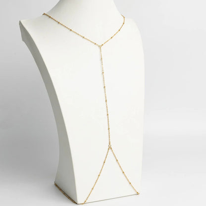 18K Gold PVD Stainless Steel Full Body Chain Satellite / CHN0117