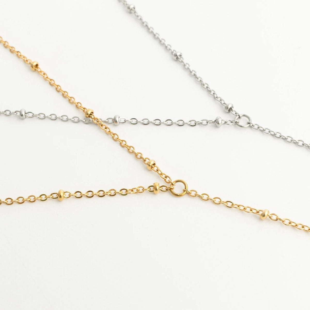 18K Gold PVD Stainless Steel Full Body Chain Satellite / CHN0117