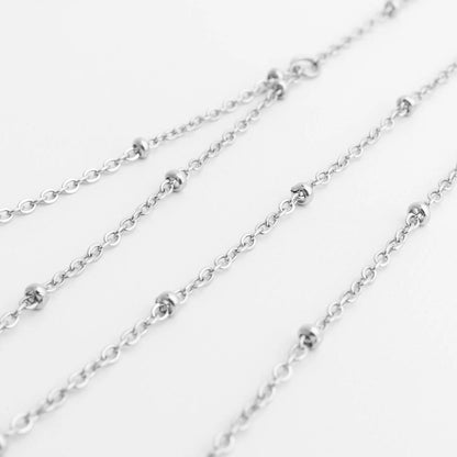 18K Gold PVD Stainless Steel Full Body Chain Satellite / CHN0117