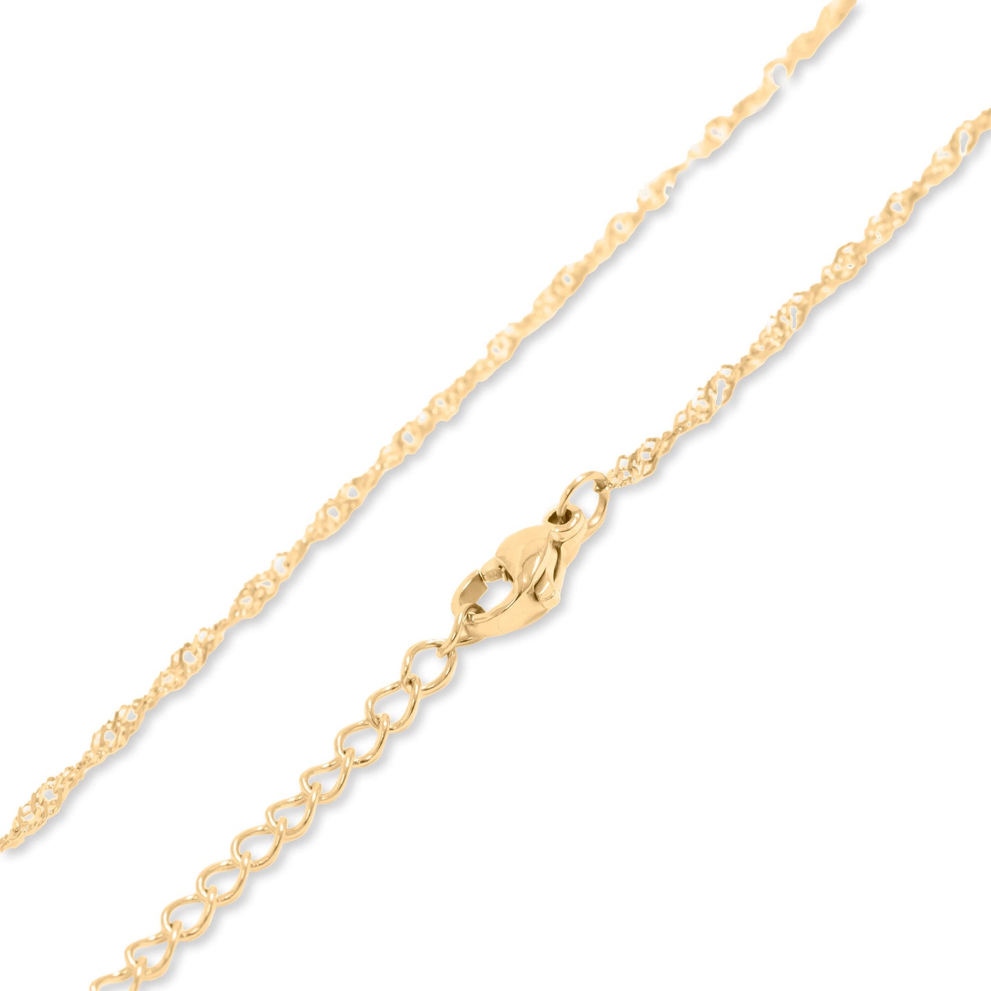 18K Gold PVD Stainless Steel Singapore Belly Chain / CHN0119