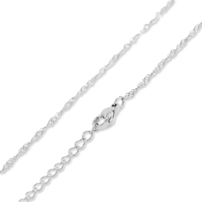 18K Gold PVD Stainless Steel Singapore Belly Chain / CHN0119