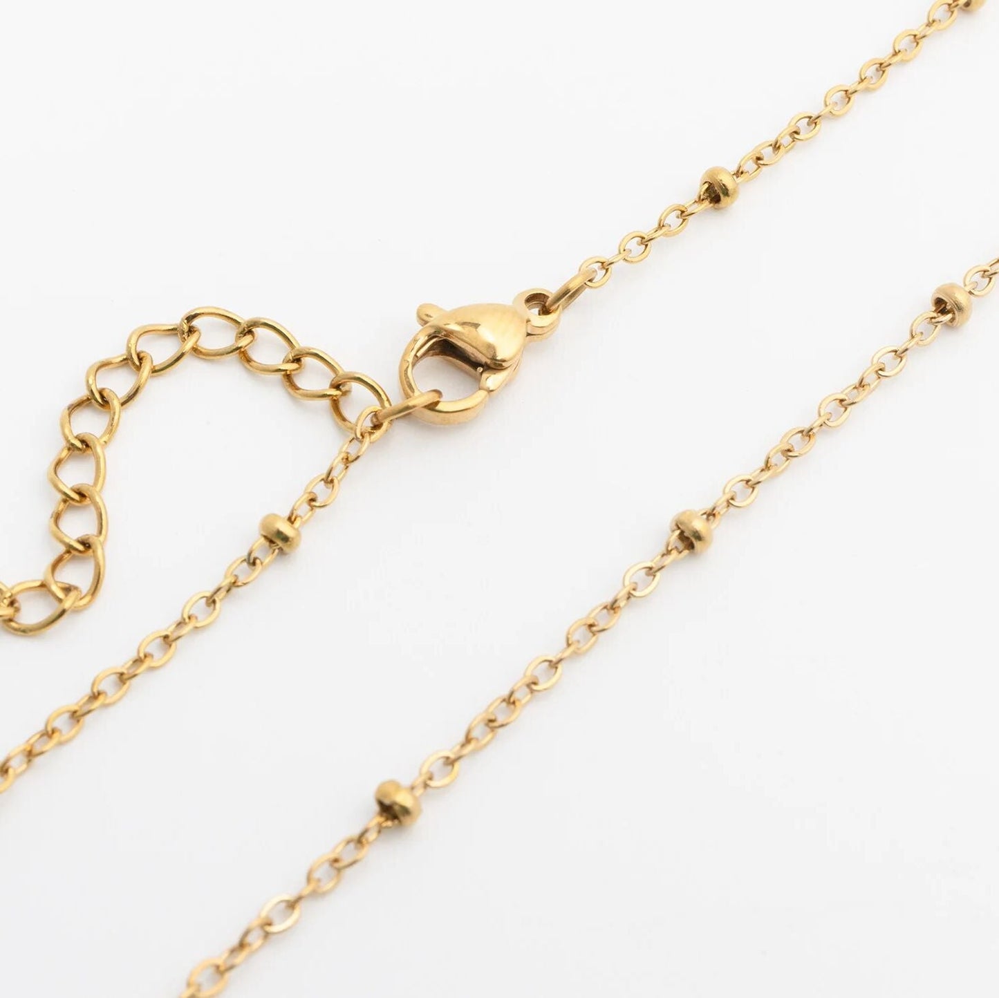 18K Gold PVD Stainless Steel Satellite Belly Chain / CHN0120
