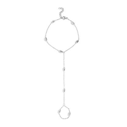 18K Gold PVD Stainless Steel Statement Bead Hand Chain / CHN0124