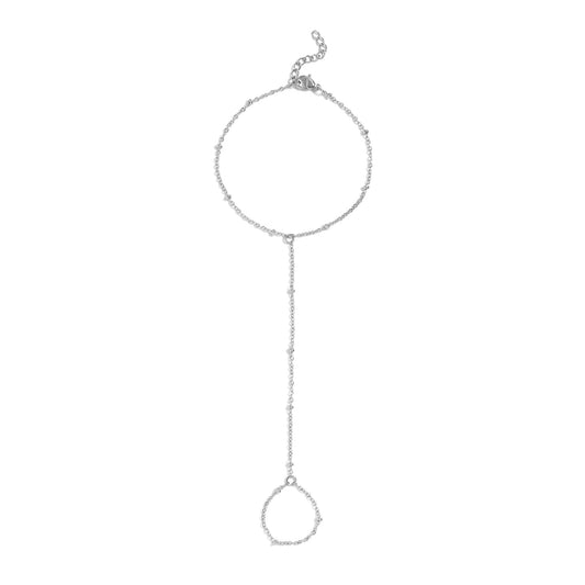 18K Gold PVD Stainless Steel Satellite Hand Chain / CHN0126