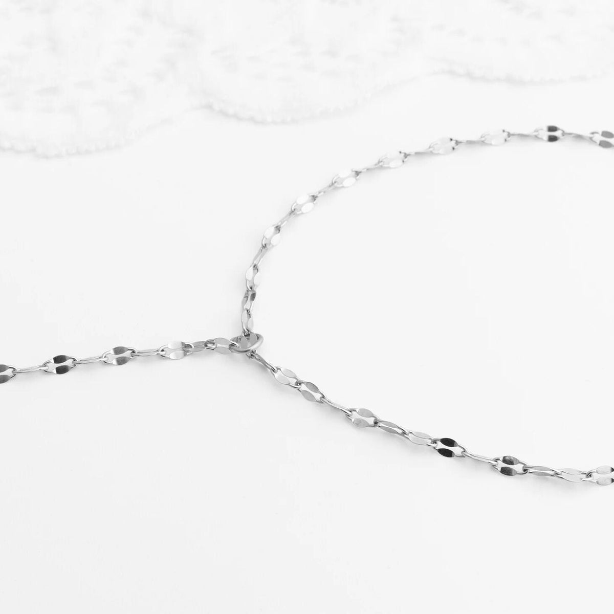 18K Gold PVD Stainless Steel Lip Hand Chain / CHN0127