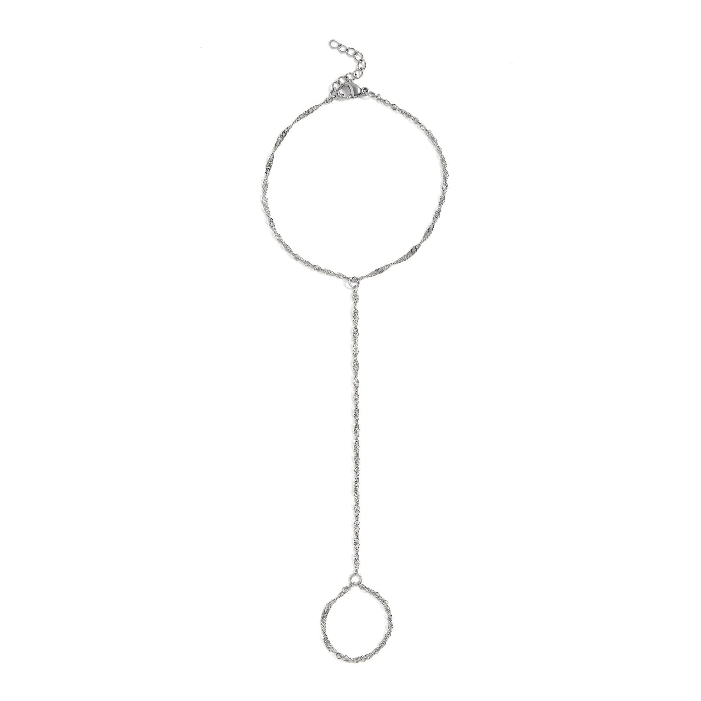 18K Gold PVD Stainless Steel Singapore Hand Chain / CHN0128