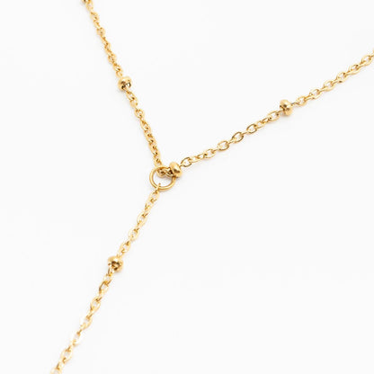 18K Gold PVD Stainless Steel Satellite Hand Chain / CHN0126