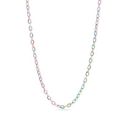 18K Gold PVD Stainless Steel PVD Coated Loop/Cable Chain Necklace / CHN3011