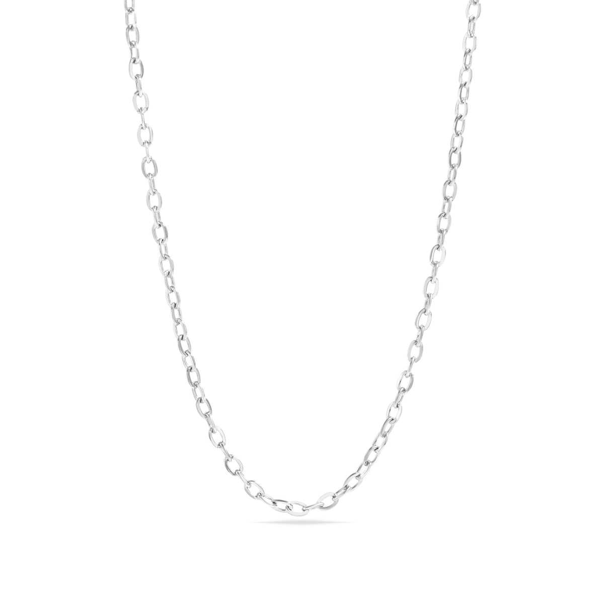 18K Gold PVD Stainless Steel PVD Coated Loop/Cable Chain Necklace / CHN3011