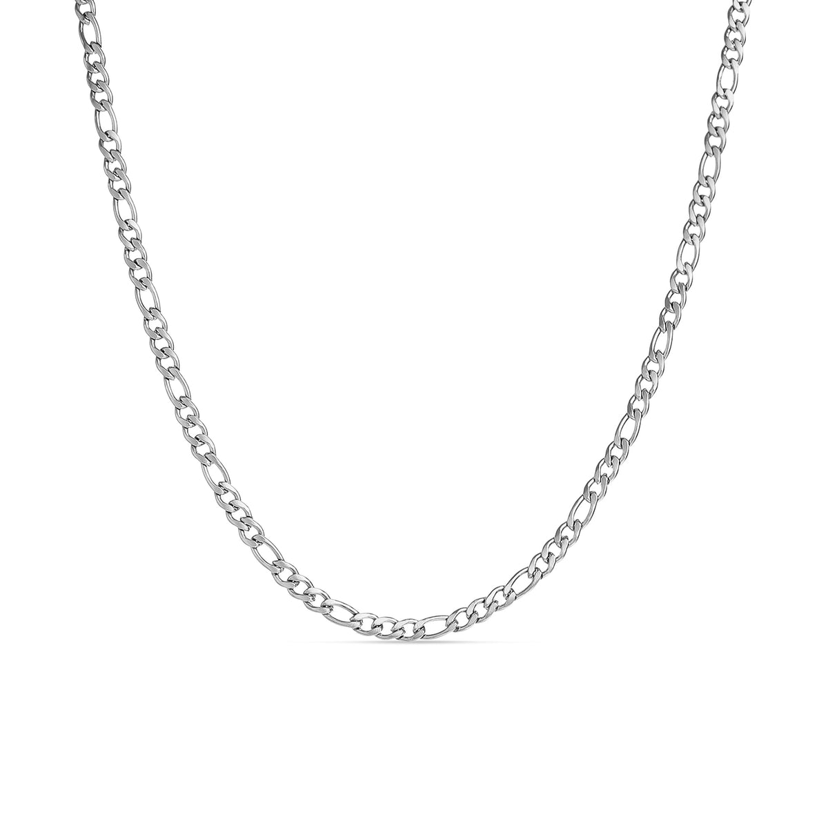 Stainless Steel Figaro Chain Necklace / CHN9500