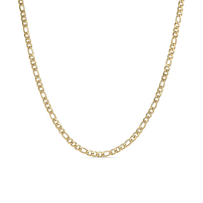 18K Gold PVD Stainless Steel Figaro Chain Necklace / CHN9600