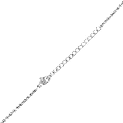 18K Gold PVD Stainless Steel Semi Precious Natural Stone Bar Necklace / CHN9965